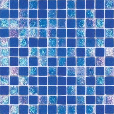 Stellar Galaxy Blue Glass Mosaic tile face, 300 x 300 mm