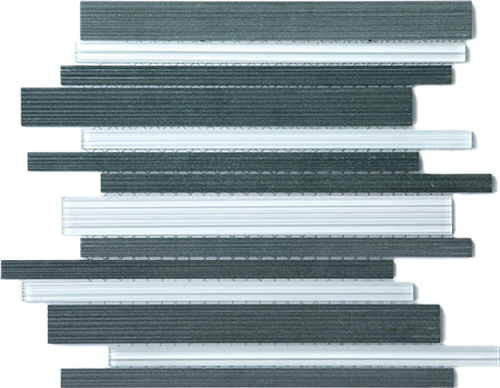 Stream Link Blustone Natural Stone Mosaic tile face, 300 x 300 mm