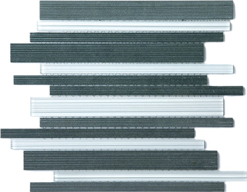 Stream Link Blustone Natural Stone Mosaic tile face, 300 x 300 mm