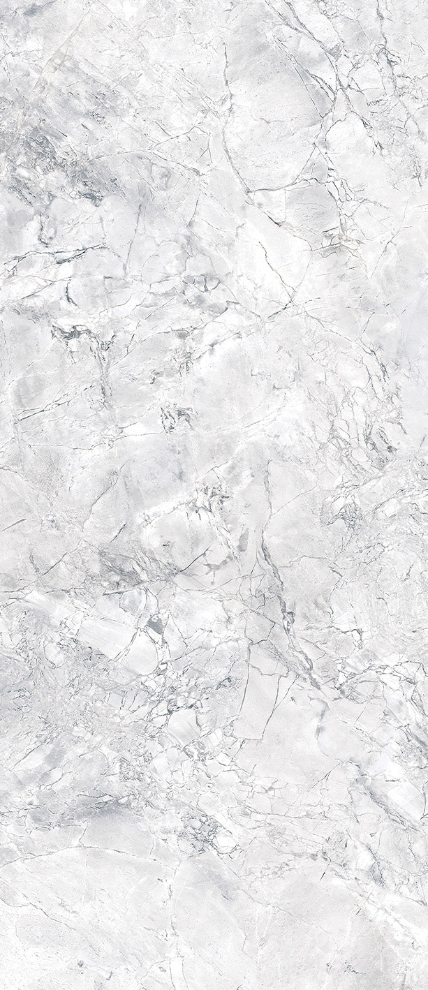 Super White Dolomite Porcelain Slab 6 mm tile face, 2700 x 1200 mm
