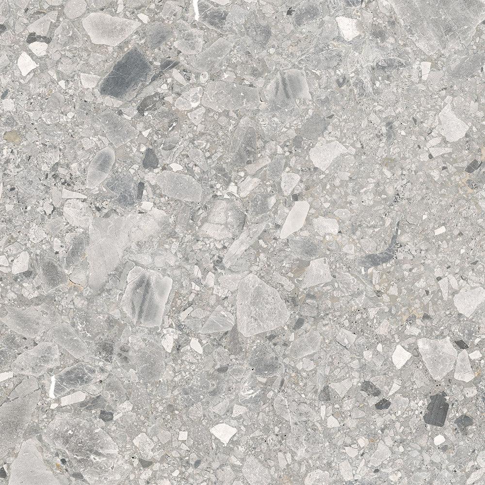 Terrazzo Ceppo Grey Porcelain Tile tile face
