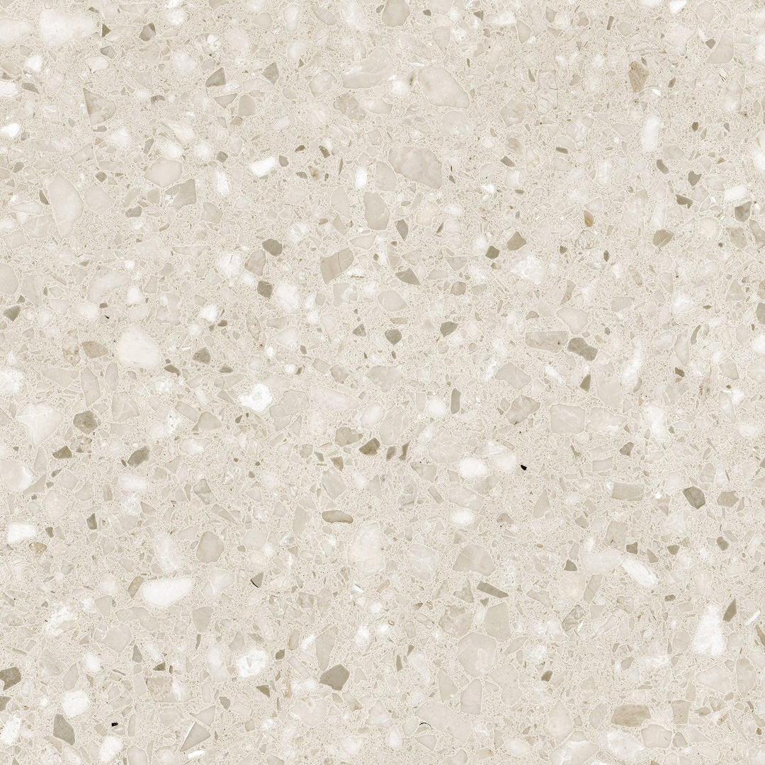 Terrazzo Rock Beige Porcelain Tile tile face