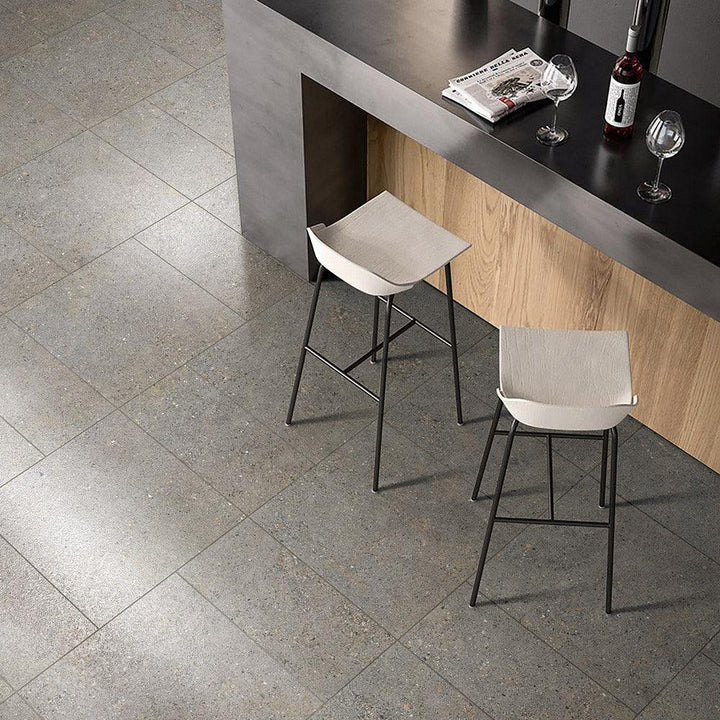 Aggregate Tiles installed