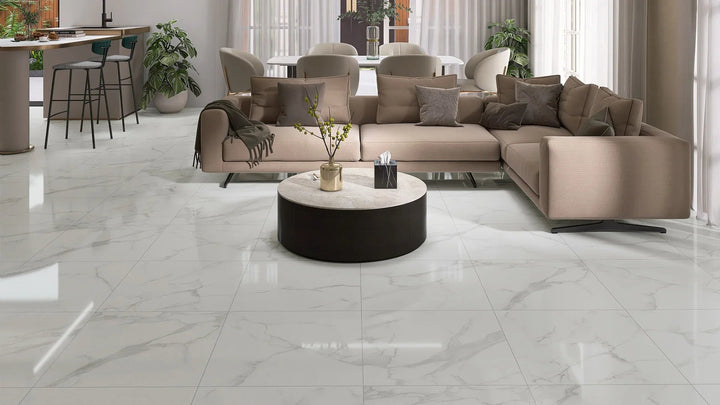 Carrara Stone Tiles in a room setting (2)