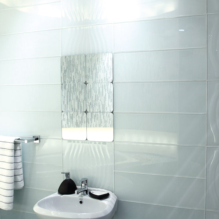 Crystal Glass Tile installed