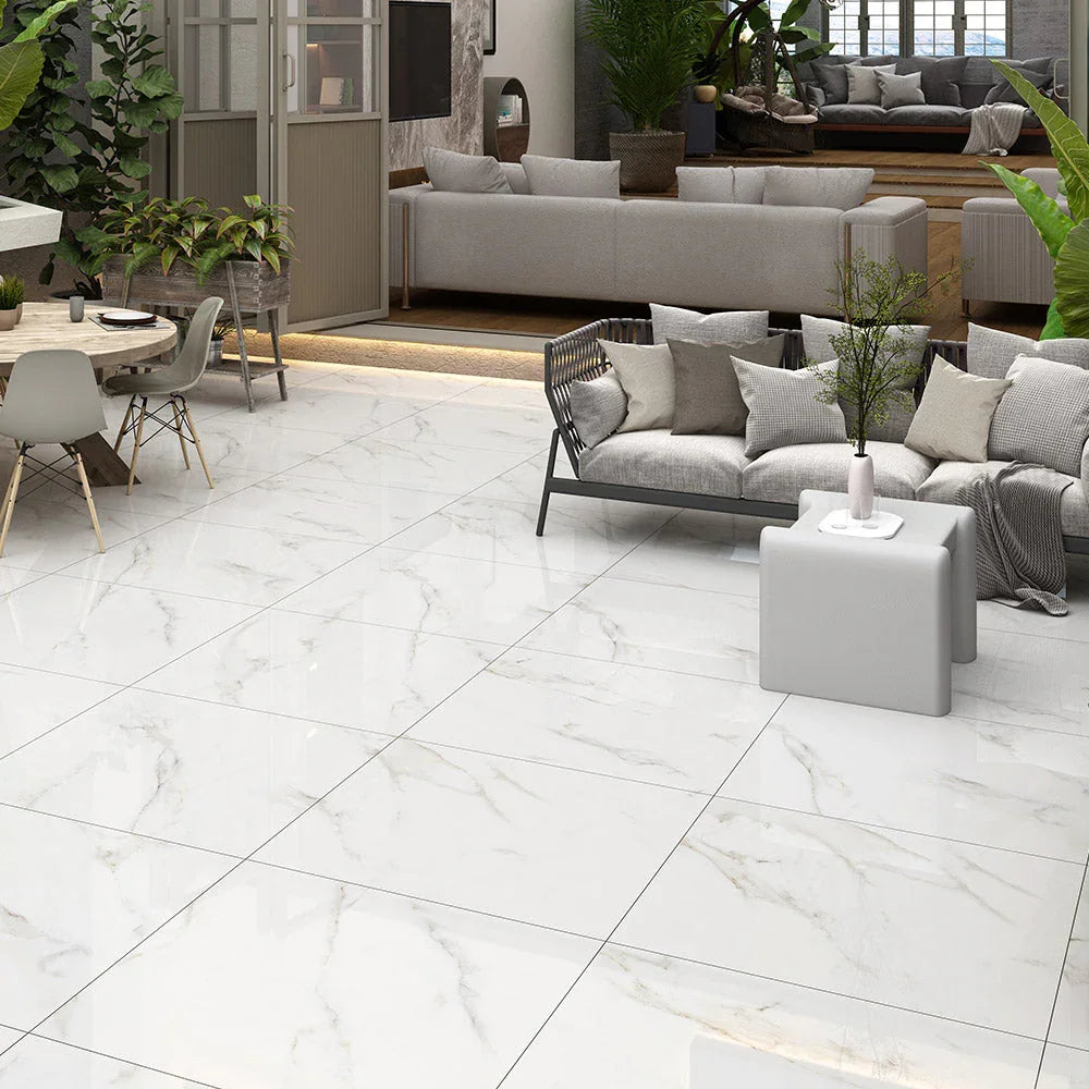 Grey Vein Tiles installed