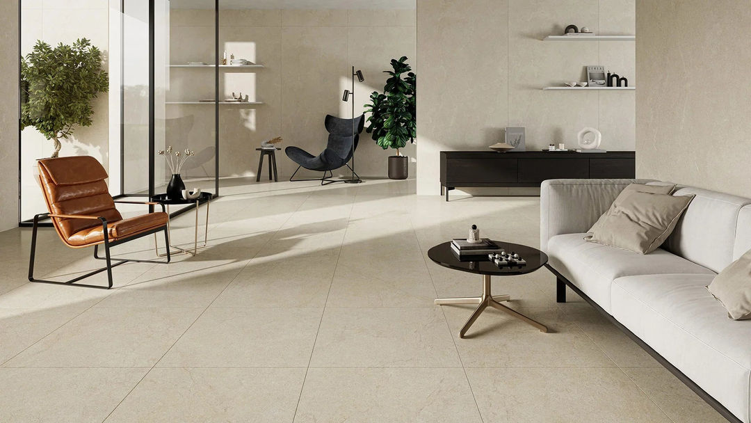 Limestone Tiles in a room setting (4)