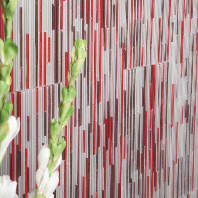 Matrix Crystal Glass tiles installed