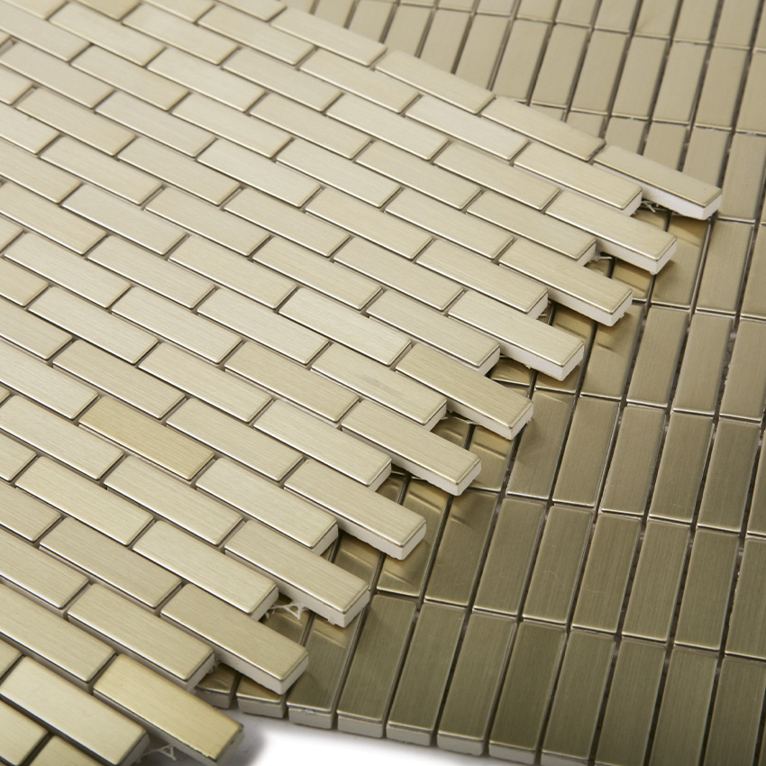 Metal Tiles &amp; Mosaics installed