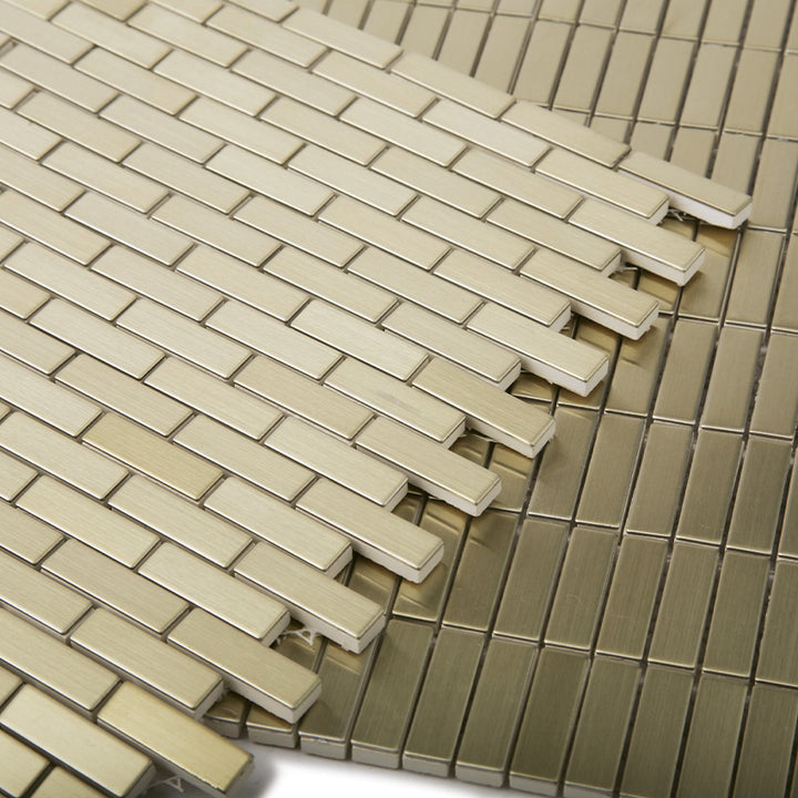 Metal Tiles & Mosaics installed