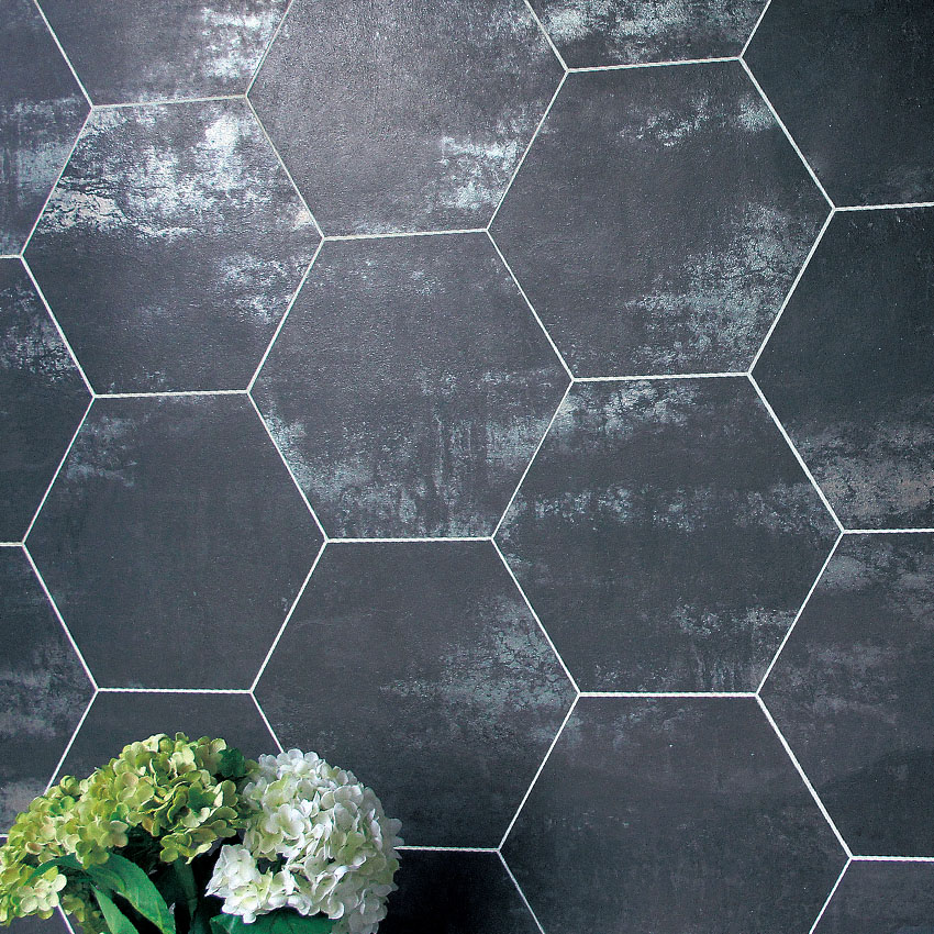 Metallic Mosaic installed