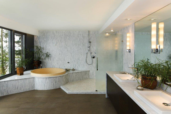 Natural Split Plus Mosaics installed