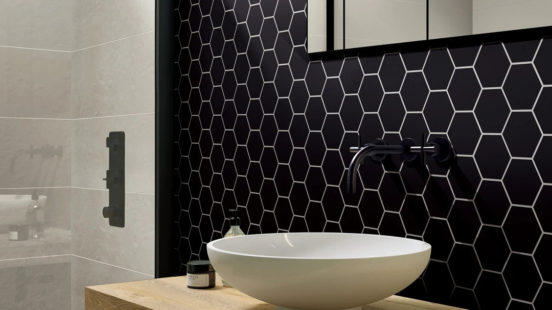 Porcelain Mosaics in a room setting (3)