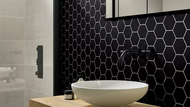 Porcelain Mosaics in a room setting (3)