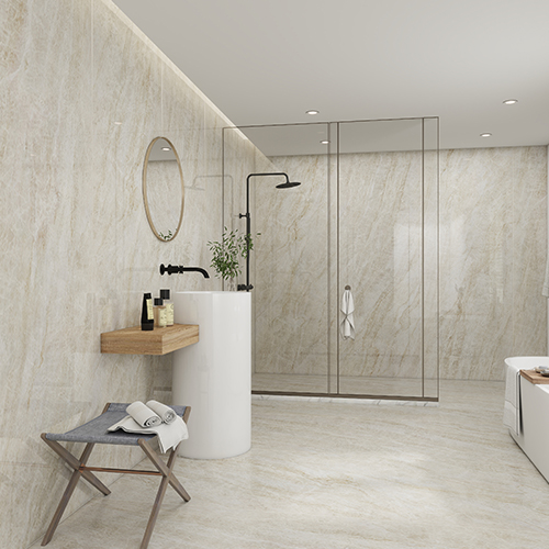 Porcelain Slabs 9 mm installed