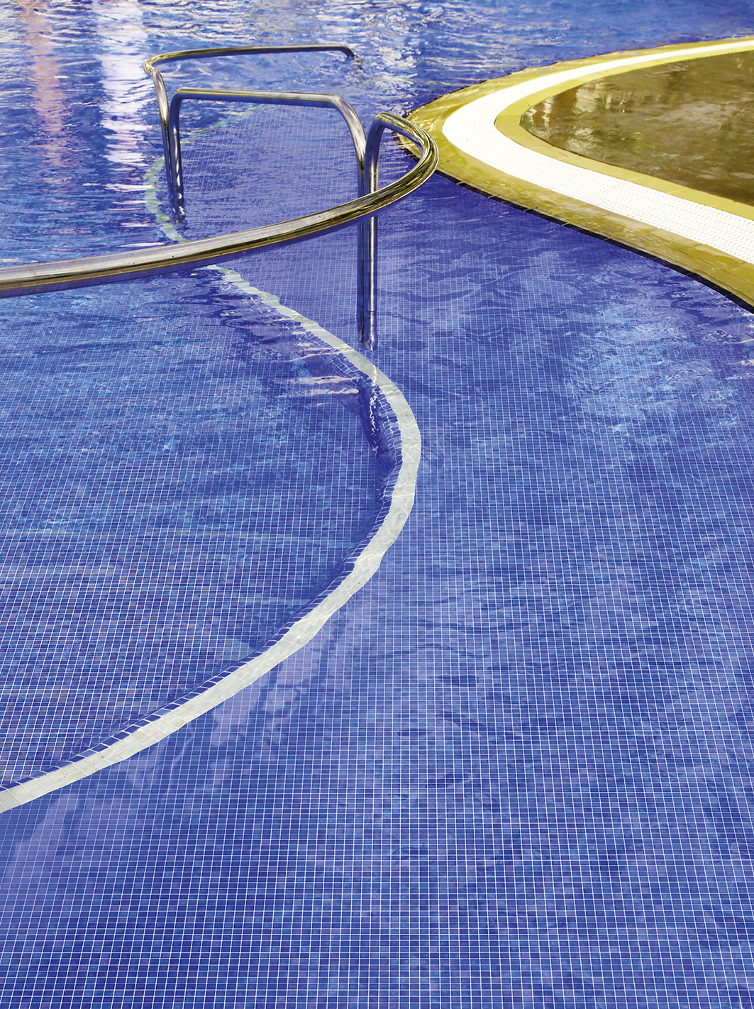 Stellar Glass Pool Mosaic installed