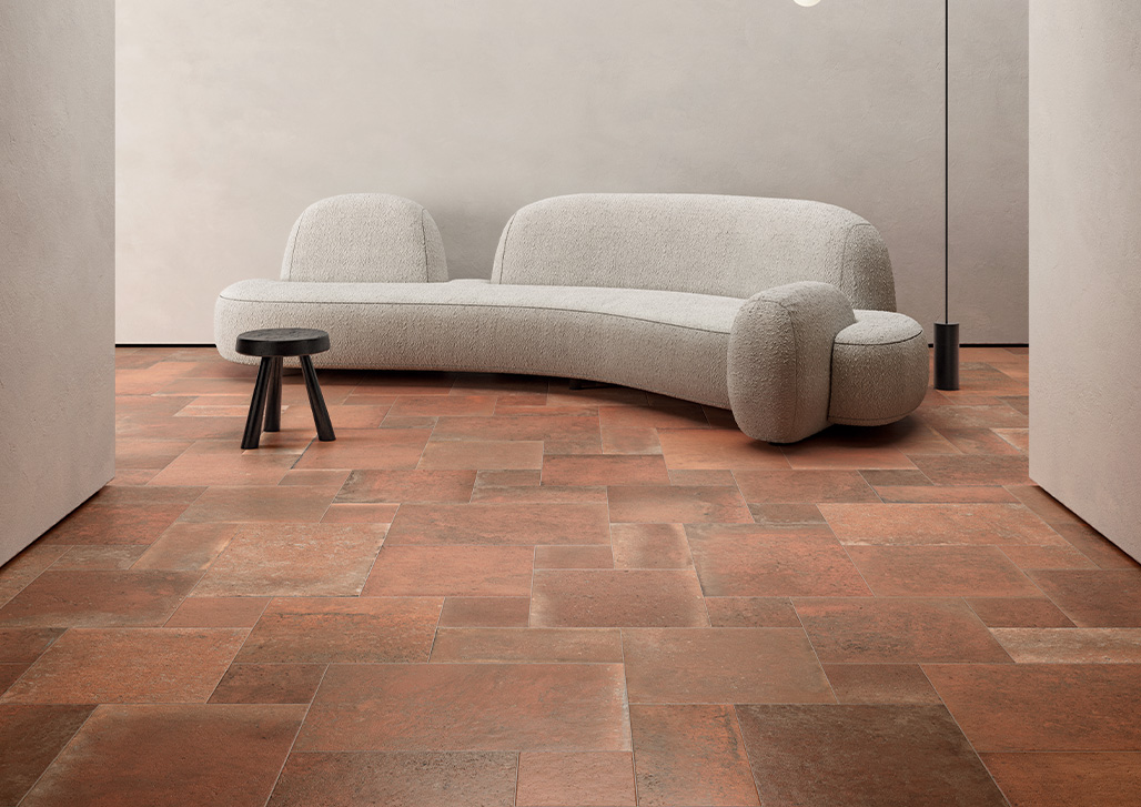 Terra French Pattern Tiles installed