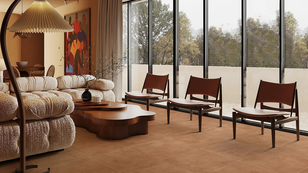 Terracotta Tiles in a room setting (2)