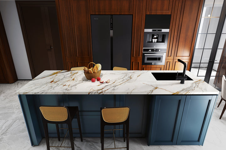 VeinTech Full Body Porcelain Slabs installed