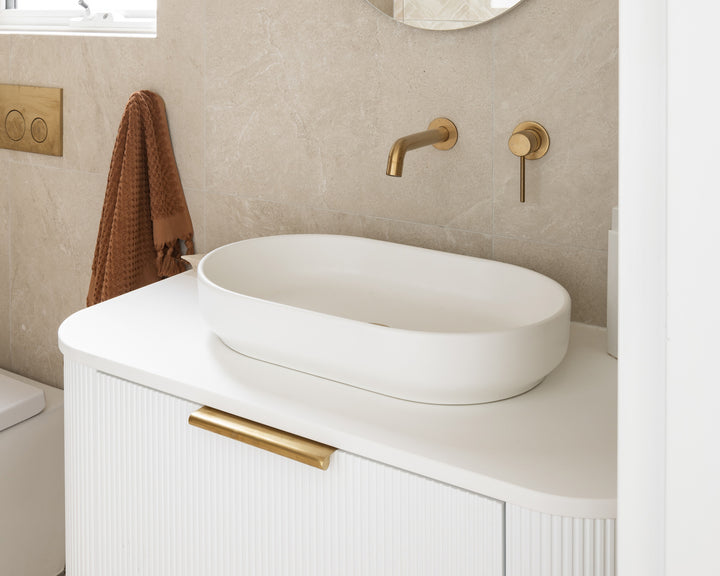 Marilyn Basin - Gloss White - bathroom lifestyle