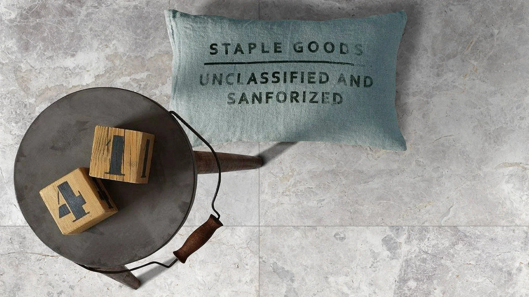 Tundra Grey Porcelain Tile installed