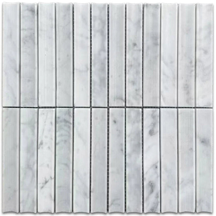 Tuscany Carrara Marble Mosaic tile face