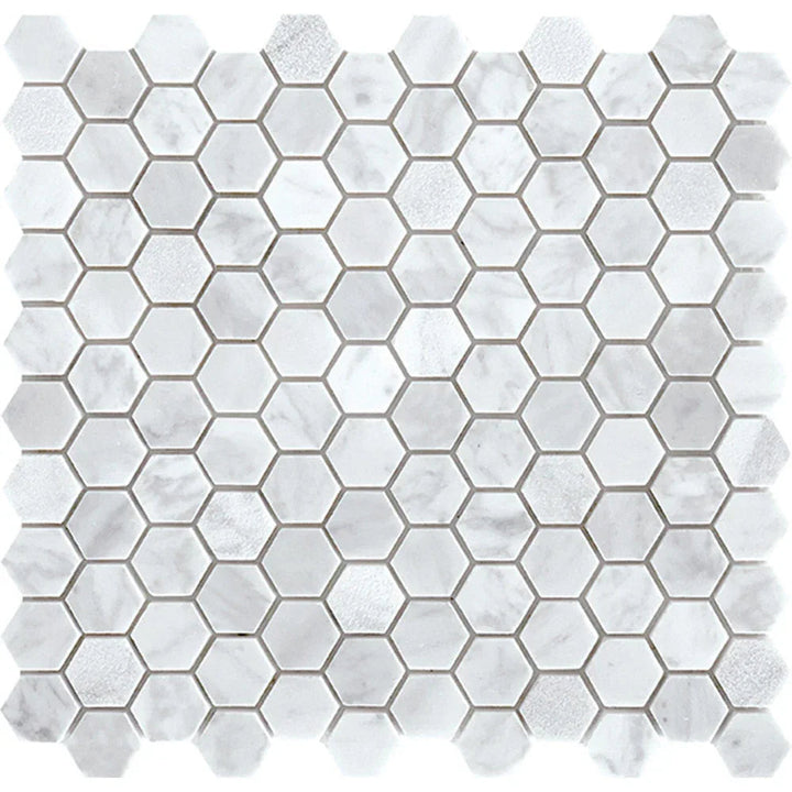 Tuscany Carrara Marble Mosaic tile face