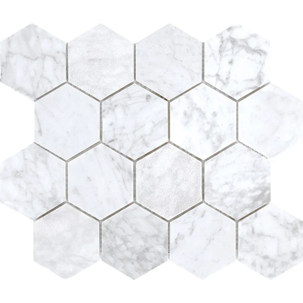 Tuscany Carrara Marble Mosaic tile face