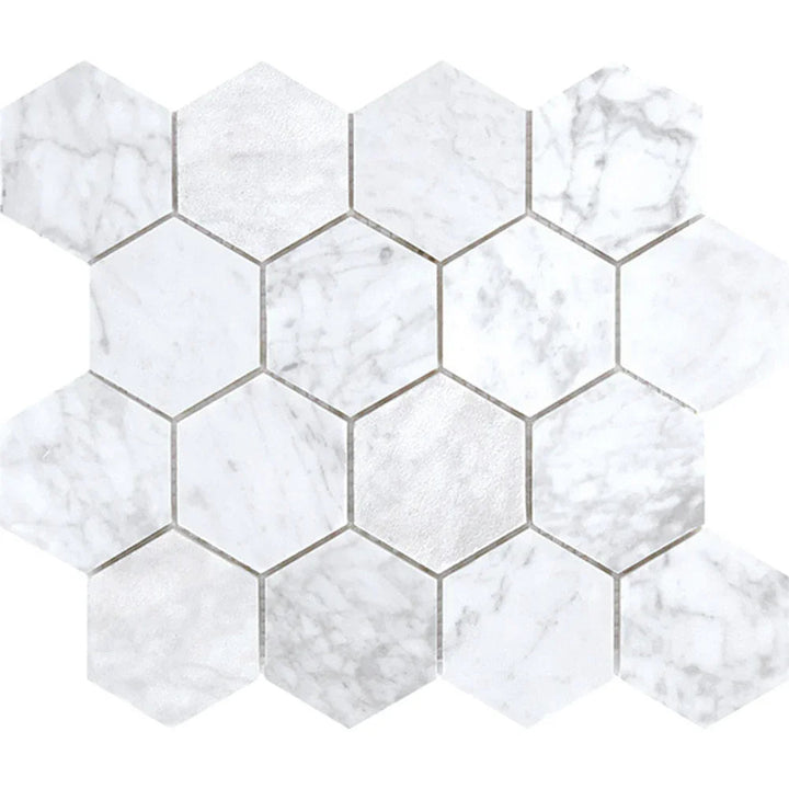Tuscany Carrara Marble Mosaic tile face