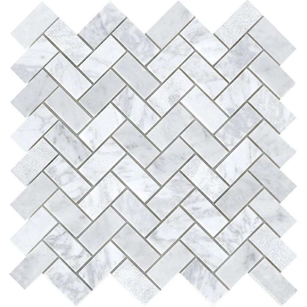 Tuscany Carrara Marble Mosaic tile face