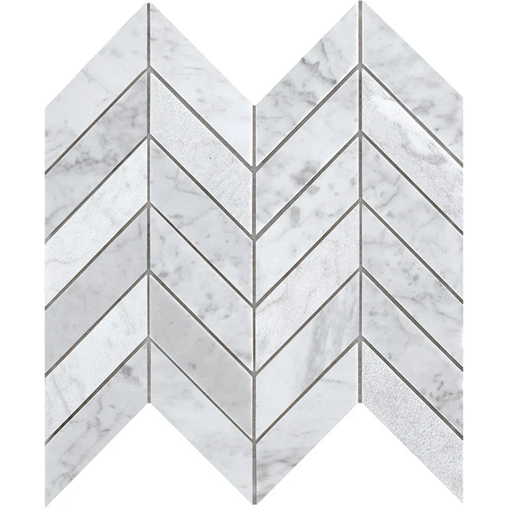 Tuscany Carrara Marble Mosaic tile face