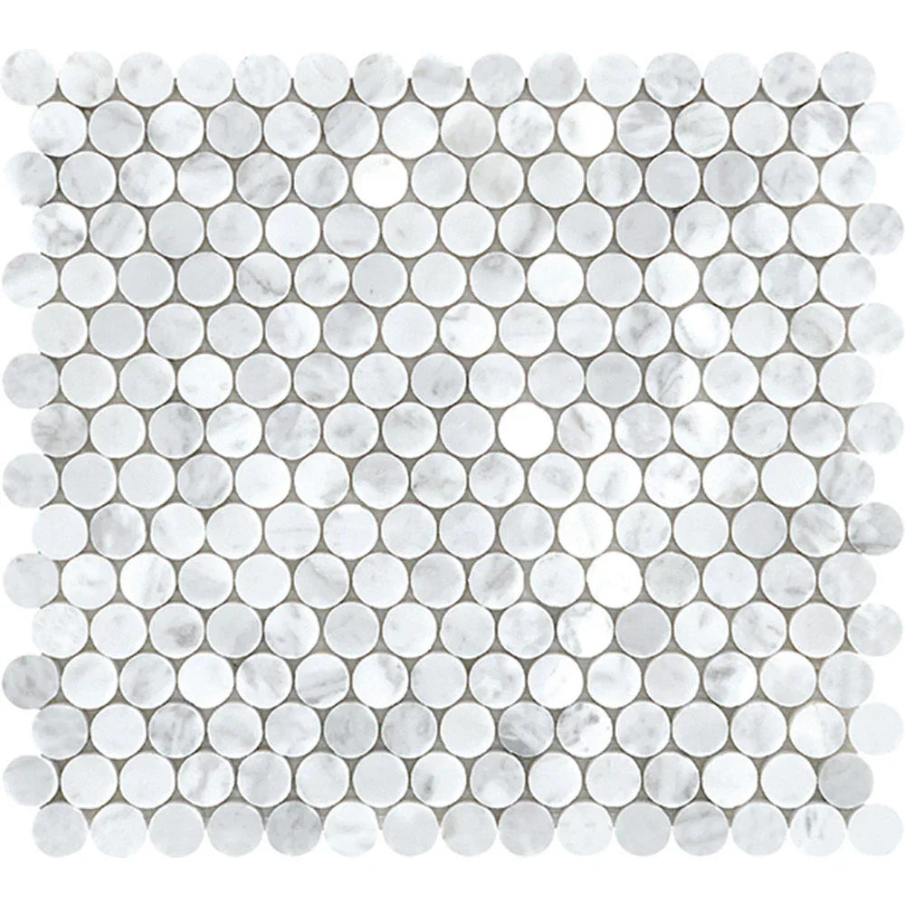 Tuscany Carrara Marble Mosaic tile face
