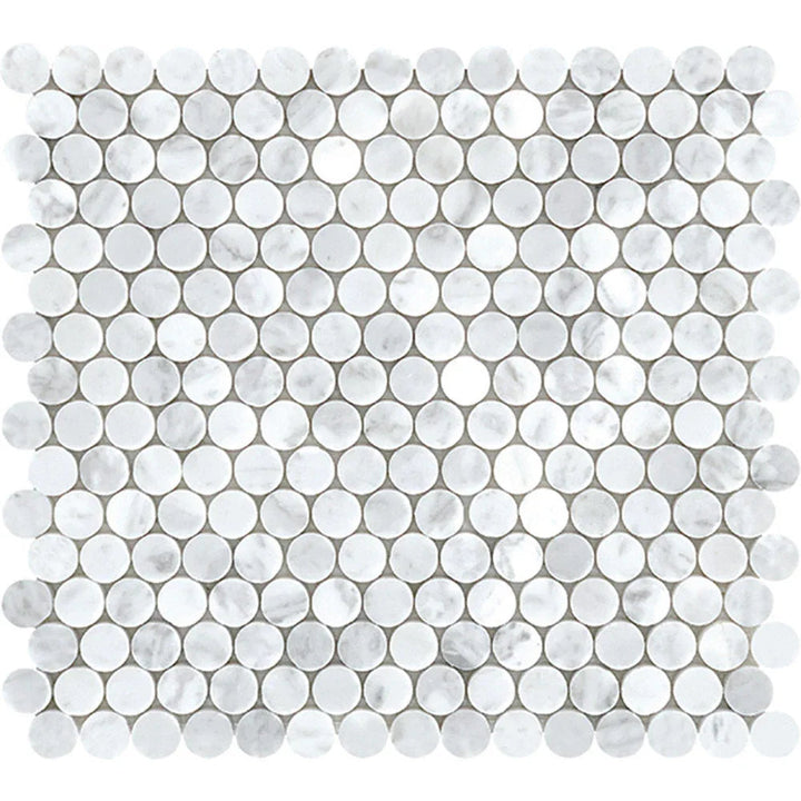 Tuscany Carrara Marble Mosaic tile face