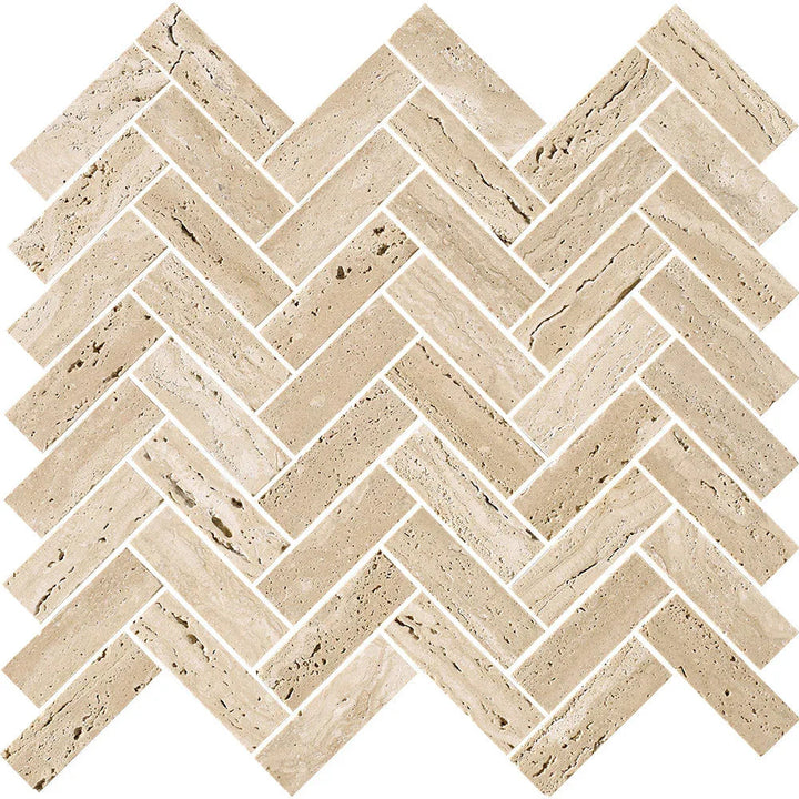 Tuscany Travertine Mosaic – tile face