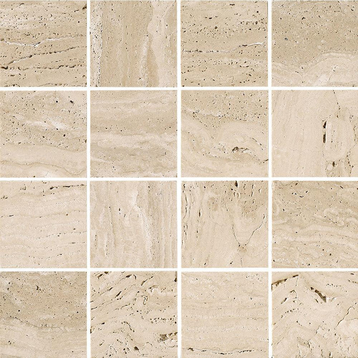 Tuscany Travertine Mosaic – tile face