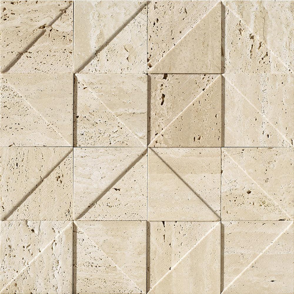 Tuscany Travertine Mosaic – tile face