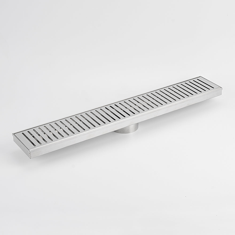 Linear Slotted Floor Grate - Brushed Satin