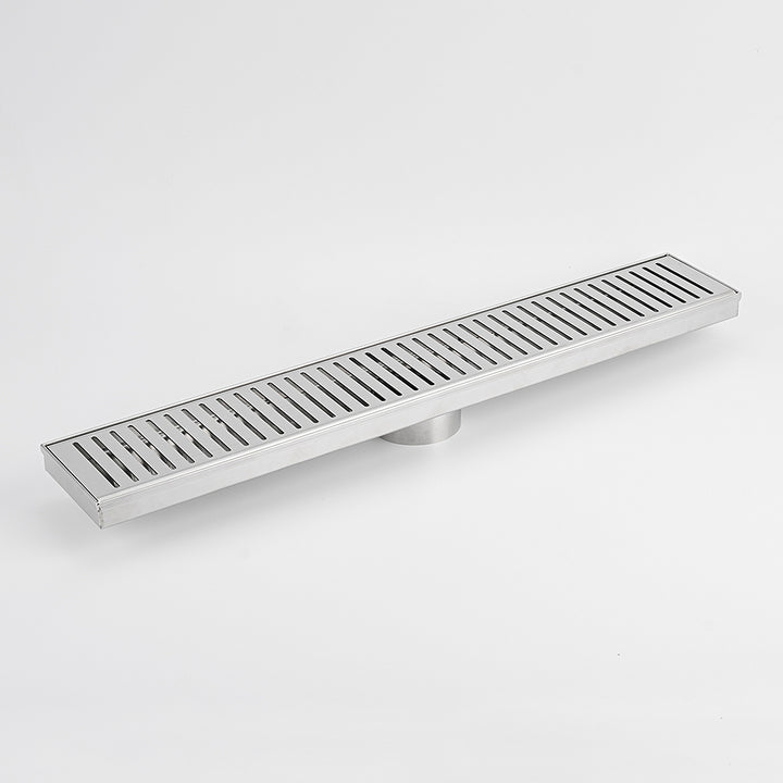 Linear Slotted Floor Grate - Brushed Satin