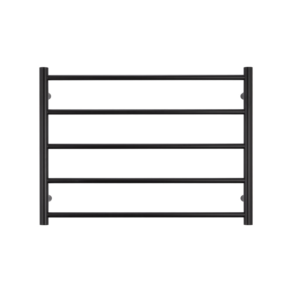 Radiant Heated Round Ladder Towel Rail 750 x 550mm - blk-rtr03_1