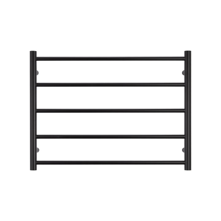 Radiant Heated Round Ladder Towel Rail 750 x 550mm - blk-rtr03_1