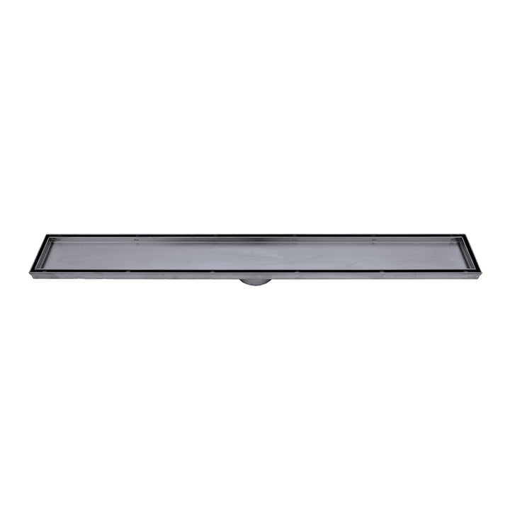 Linear Tile Insert Floor Grate - Gun Metal Grey
