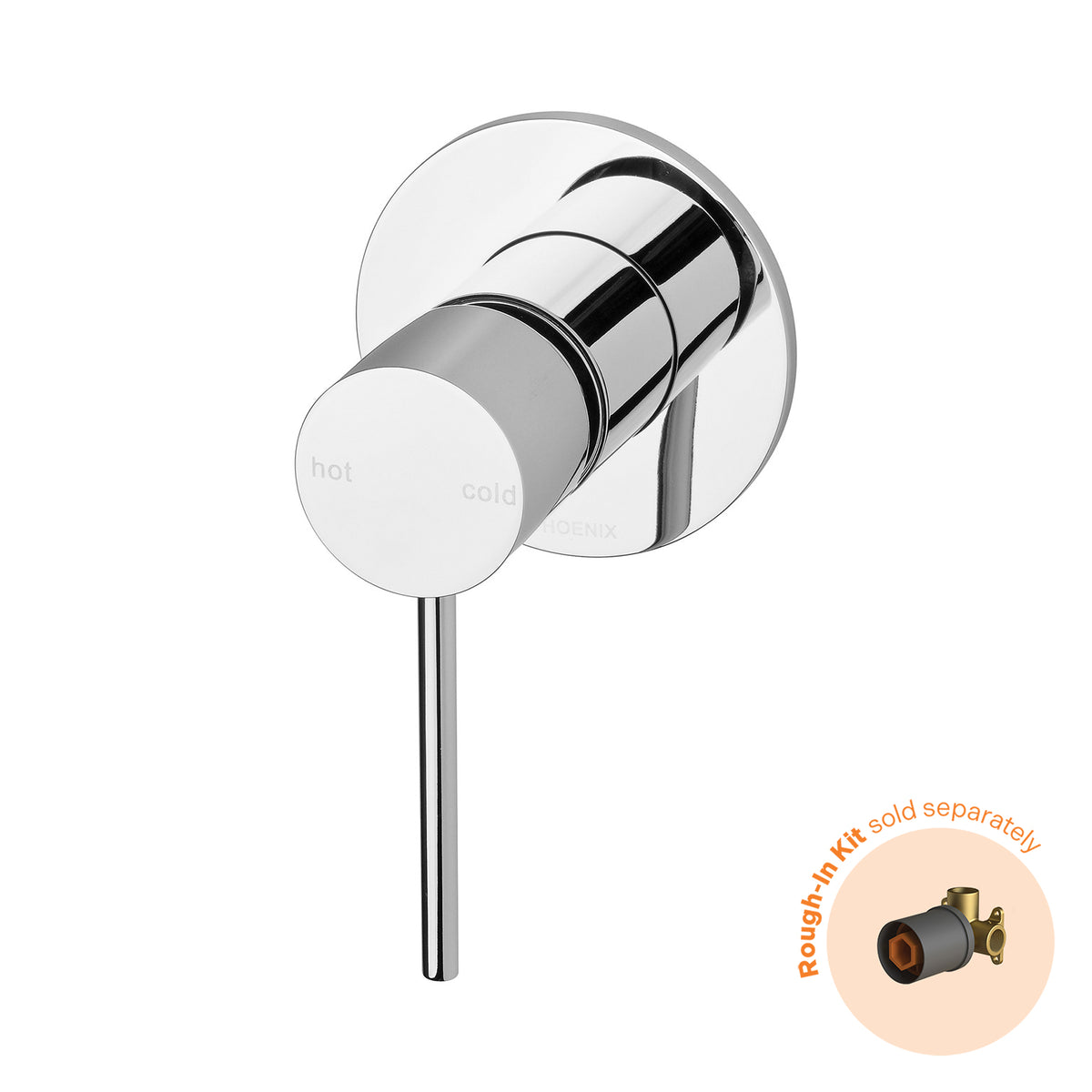 Vivid Slimline SwitchMix Shower/Wall Mixer Trim Kit Only - Chrome - Rough-In Kit sold separately