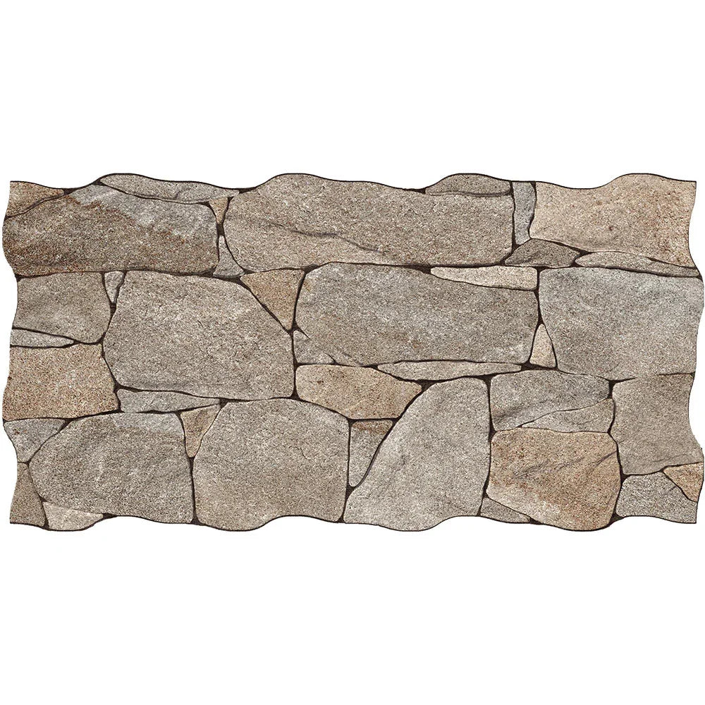 Vulcano Beige Porcelain Wall Tile tile face