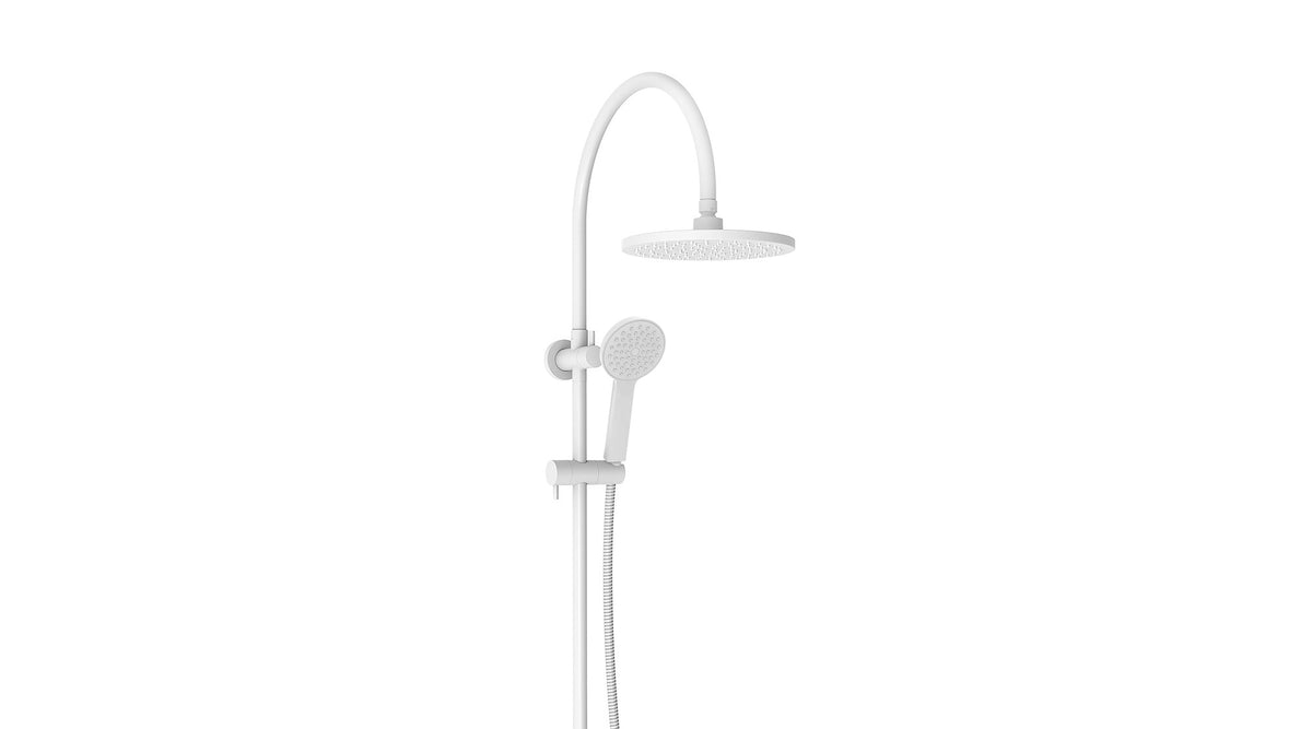 Soul Classic Gooseneck Shower Set - Matte White