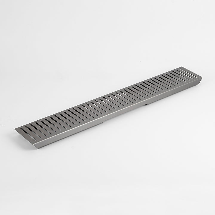 Linear Slotted Floor Grate - Gun Metal Grey