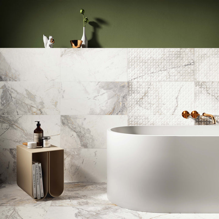 Stoneage 3D Tiles in a room setting