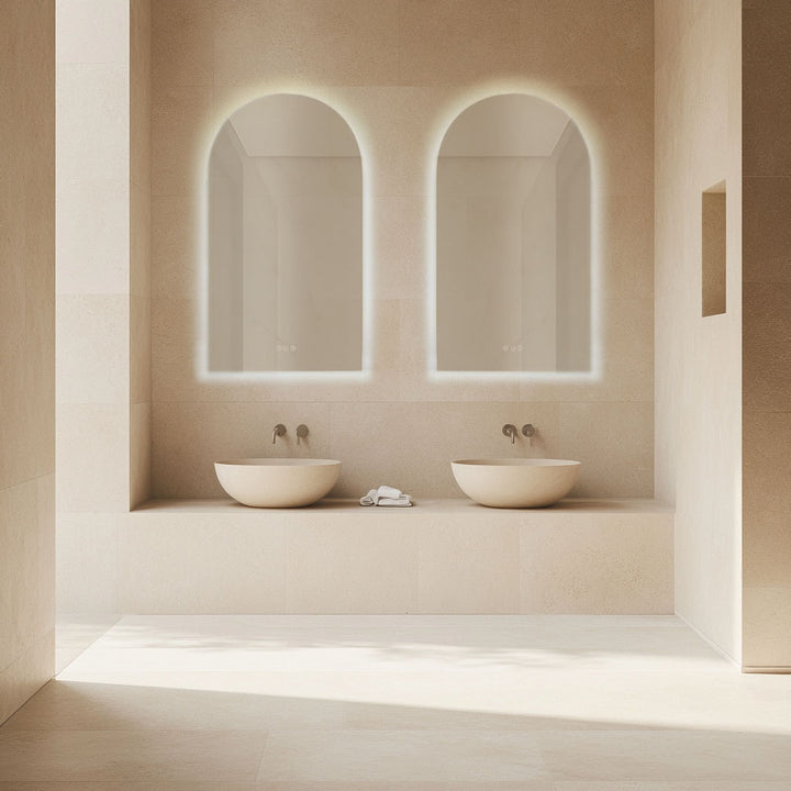 FLESS Ark Arch Frameless LED Mirror - Frameless