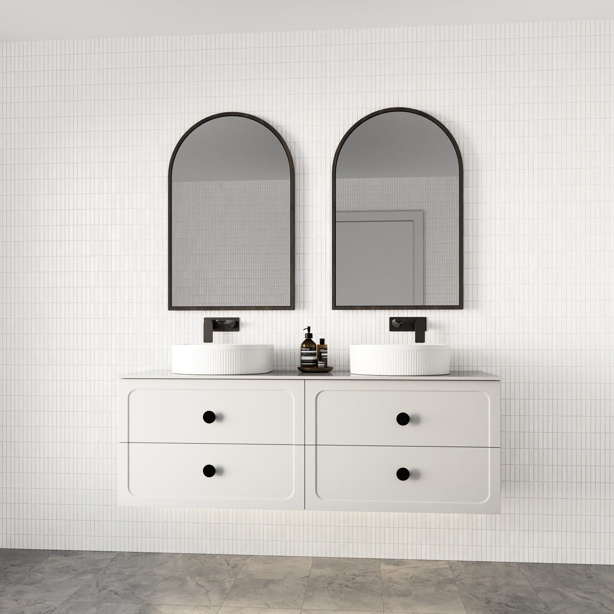 Marquis Camden Vanity – Above Counter or Semi-Inset Basin - Camden Angled