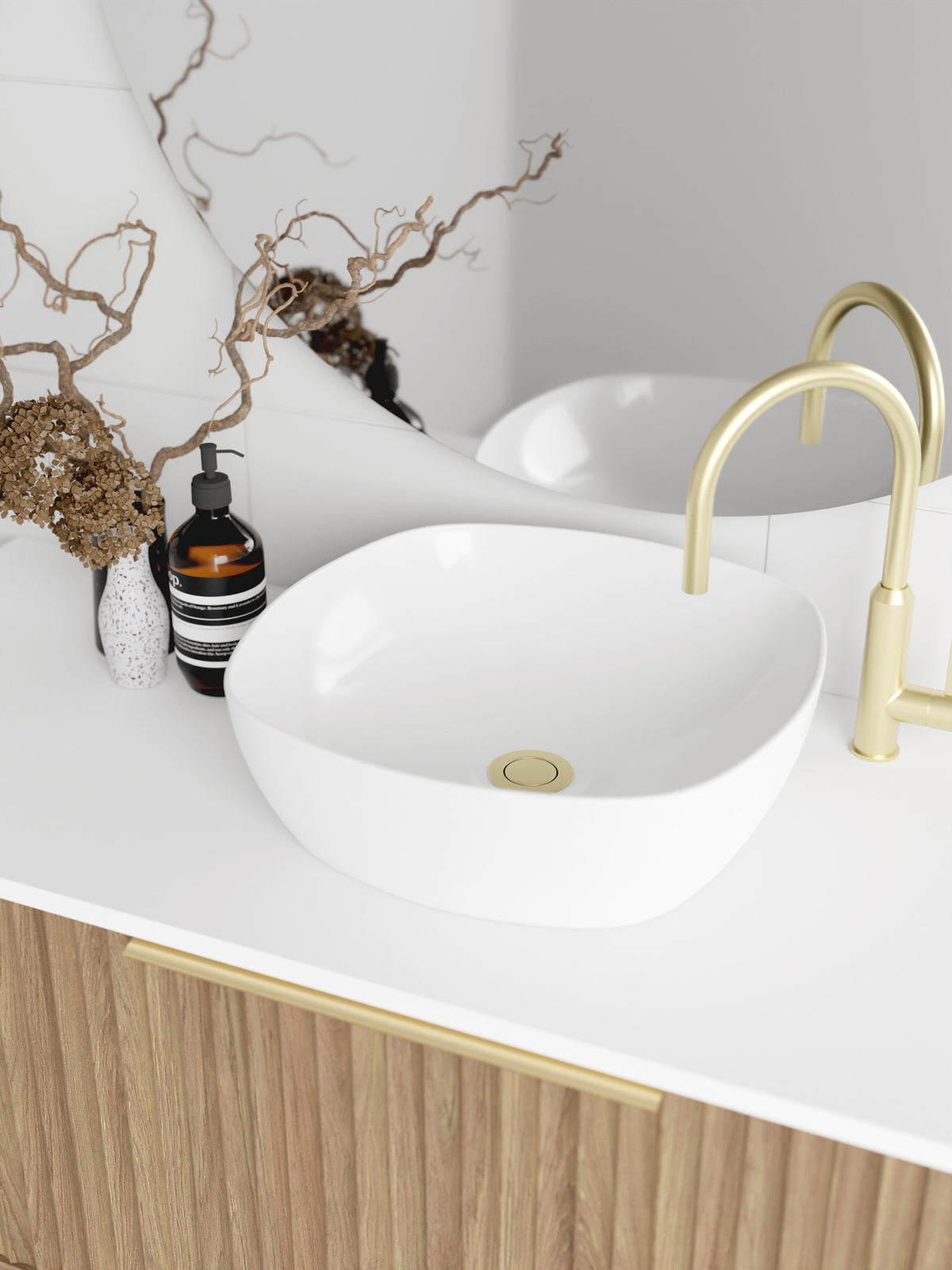 Marquis Cove Vanity – Above Counter Basin - Cove Basin