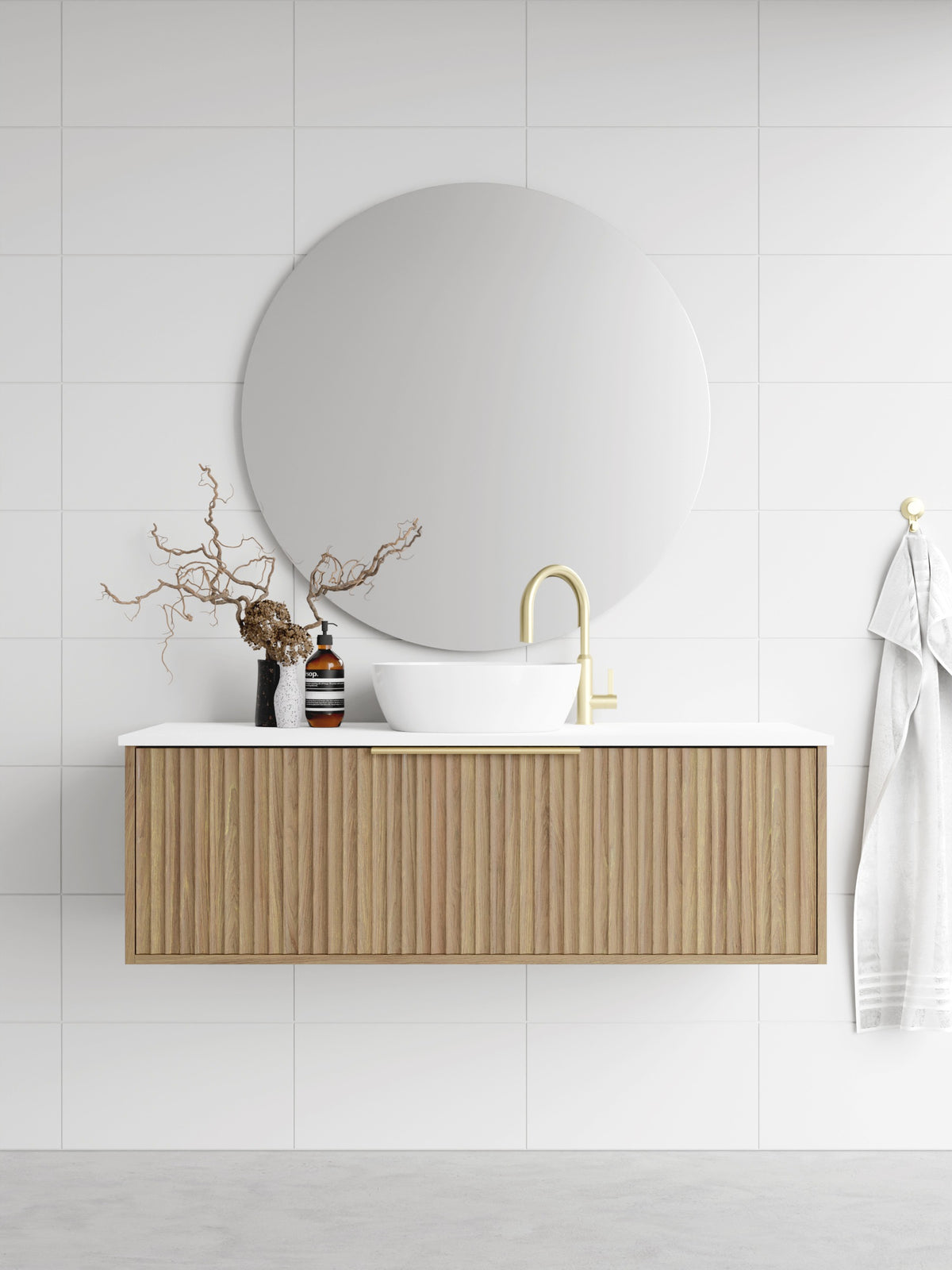 Marquis Cove Vanity – Moulded Top - Cove Front